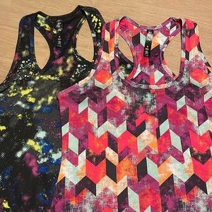 EUC Two Small Lukka Stretchy Athletic Racerback Tank-tops